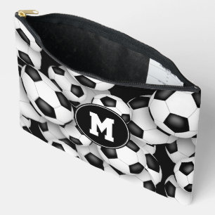Pochette À Accessoires Motif de boules de football monogramme