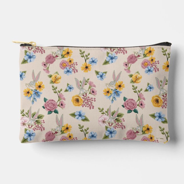 Pochette À Accessoires Motif de broderie florale BUGS BUNNY™ (Recto)