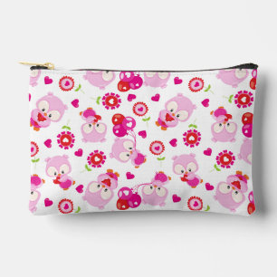 Pochette À Accessoires Motif De Chouettes, Chouettes Mignonnes, Chouettes