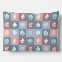 Motif de coquillages monographiques personnalisés