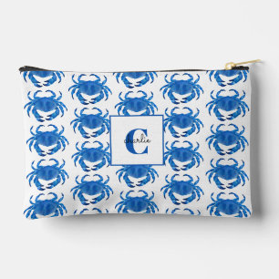 Pochette À Accessoires Motif de crabe bleu