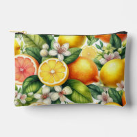 Motif de fruits d'agrumes à l'aquarelle