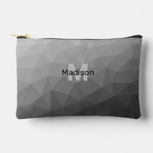 Pochette À Accessoires Motif de maillage géométrique gris