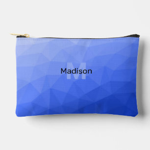 Pochette À Accessoires Motif de maille géométrique bleu foncé Monogramme