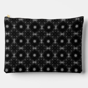 Pochette À Accessoires Motif de signature monochrome noir et gris