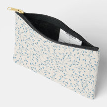 Motif délicat de vigne botanique bleu clair et crè