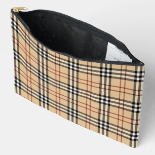 Pochette À Accessoires Motif écossais de Tartan