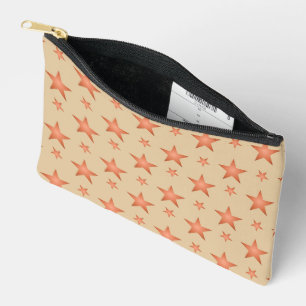 Pochette À Accessoires Motif étoilé en terre cuite orange