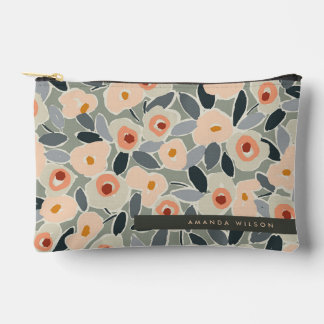 Pochette À Accessoires Motif floral à l'encre gras dessiné à la main - Pr