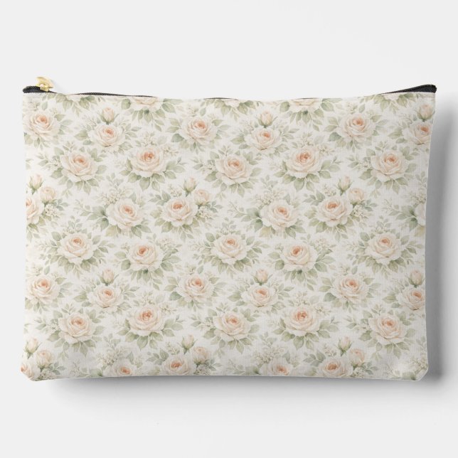 Pochette À Accessoires Motif floral de mariage (Recto)