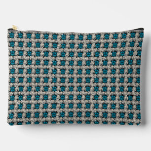 Pochette À Accessoires Motif floral de tortue mignonne 