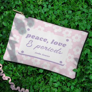 Pochette À Accessoires Motif floral rose pastel féminin Période