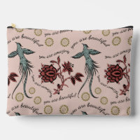 Motif Inspirationnel Oiseau Floral