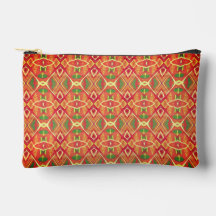 Motif orange et vert