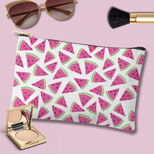 Pochette À Accessoires Motif Pastèque Rose