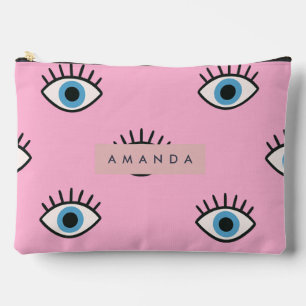 Pochette À Accessoires Motif Pop Art d'Œil Maléfique Tendance Personnalis