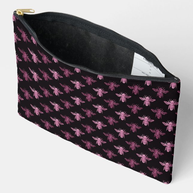 Pochette À Accessoires Motif Queen Bee (Ouvrir)