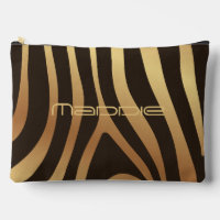 Motif rayures zèbre doré
