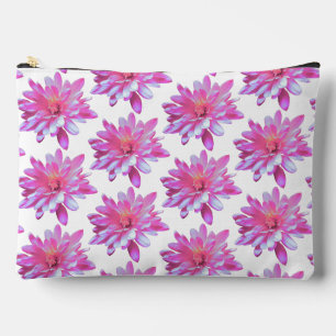Pochette À Accessoires Motif rose marguerite, joli motif fleuri