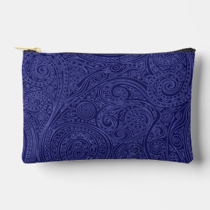 Pochette À Accessoires Motif spiral violet et lavande