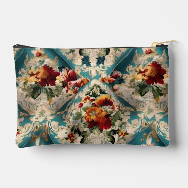 Pochette À Accessoires Motif Whimsical Floral Italien (Verso)