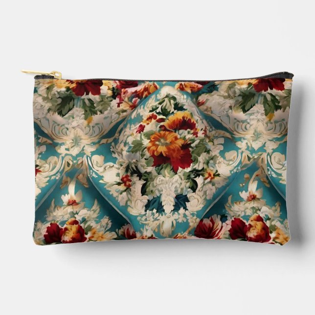 Pochette À Accessoires Motif Whimsical Floral Italien (Recto)