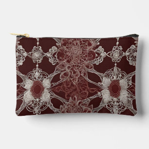 Pochette À Accessoires Motifs marron art IA 