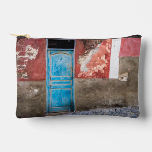 Pochette À Accessoires Mur coloré avec porte bleue