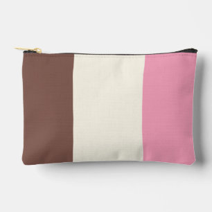 Pochette À Accessoires Napolitain Crème glacée Motif vertical de bande