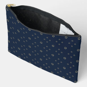 Pochette À Accessoires Navy Golden Zinnia Sun