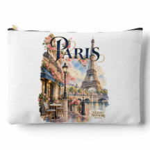 Neceser de maquillaje París con Torre Eiffel
