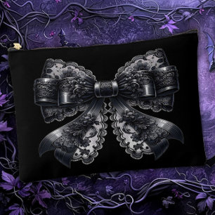 Pochette À Accessoires Nœud en dentelle gothique foncé