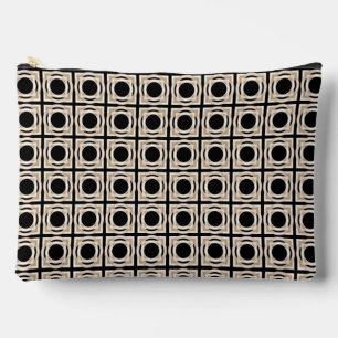 Pochette À Accessoires Noir et Tan