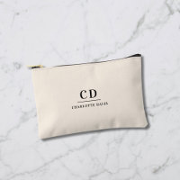Nom de crème monogramme initiales minimaliste