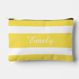 Pochette À Accessoires Nom jaune moderne