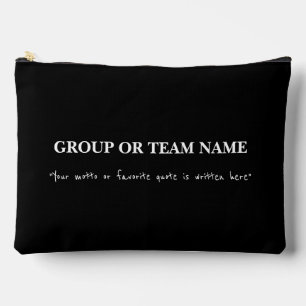 Pochette À Accessoires Nom personnalisé et citation - Créez votre propre