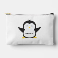 Nom personnalisé pingouin mignon