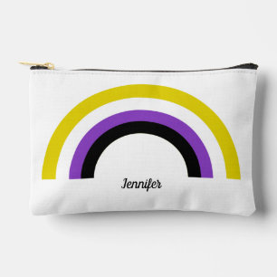 Pochette À Accessoires Non binaire Rainbow Non binaire Personnalisé