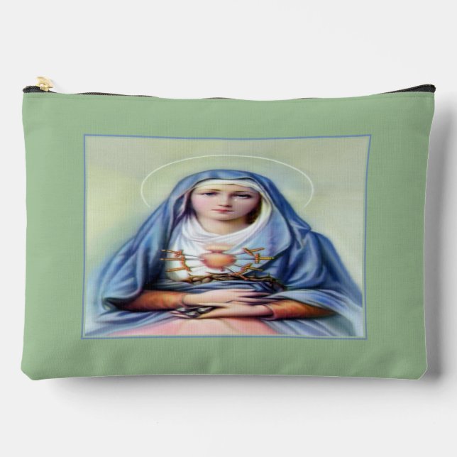Pochette À Accessoires Notre-Dame des Douleurs avec prière (Recto)