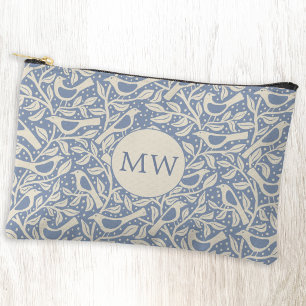 Pochette À Accessoires Oiseaux du Patrimoine Monogramme Initiales