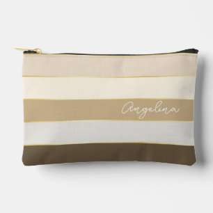 Pochette À Accessoires or brun Couleur été personnalisé Blocs