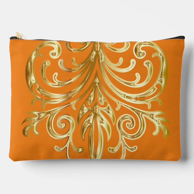 Pochette À Accessoires Orange, Christmas Gifts Authority® Large (Recto)