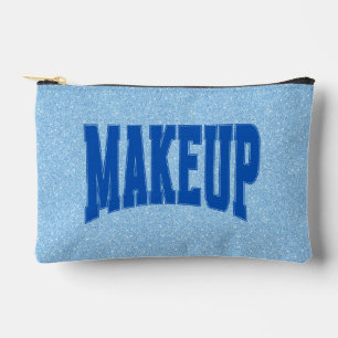 Pochette À Accessoires Pailleté Faux Bleu + Maquillage NAVY