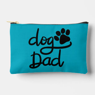 Pochette À Accessoires Papa Chien Drôle Empreinte de Patte de Chien