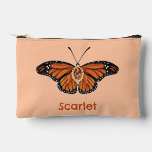 Pochette À Accessoires Papillon Monarque Citrine de novembre personnalisé