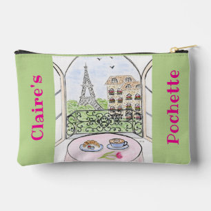 Pochette À Accessoires Paris Fantaisiste et Tour Eiffel Accessoire Zipper