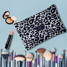 Parties scintillant d'argent Empreinte de léopard 