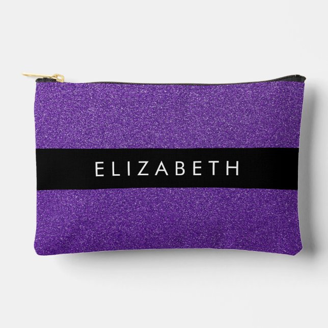 Pochette À Accessoires Parties scintillant violette, Arrière - plan Parti (Recto)