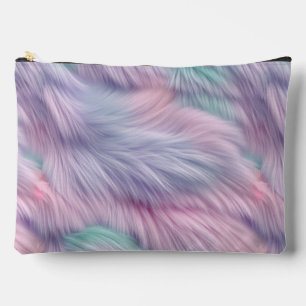 Pochette À Accessoires Pastel Rainbow Fur