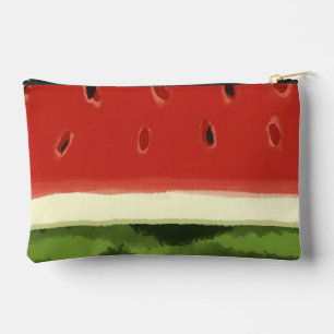 Pochette À Accessoires Pâturage en Aquarelle Rouge brillant Imprimer Coup